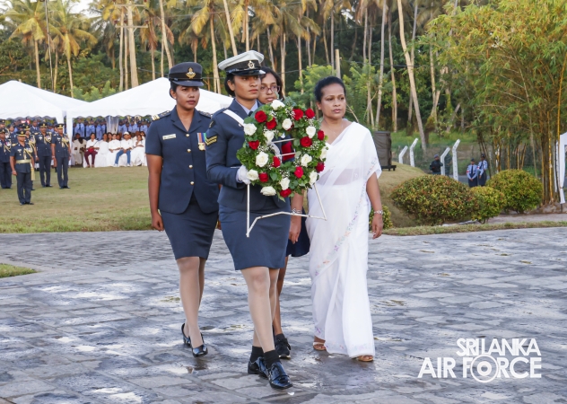 SLAF FALLEN WAR HEROES HONOURED AT THE WAR HEROES MONUMENT SLAF TRADE TRAINING SCHOOL, EKALA